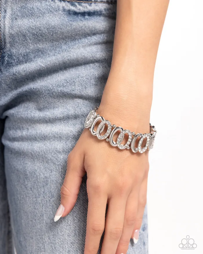 Bracelets Paparazzi Accessories Refined Rarity White Bracelet Jewelry by Bretta