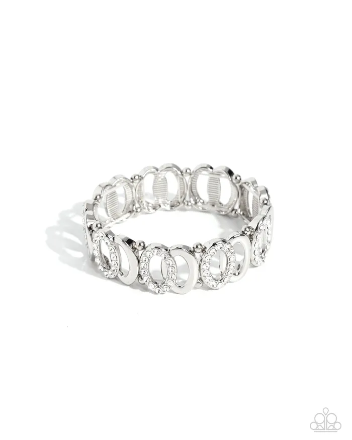 Bracelets Paparazzi Accessories Refined Rarity White Bracelet Jewelry by Bretta