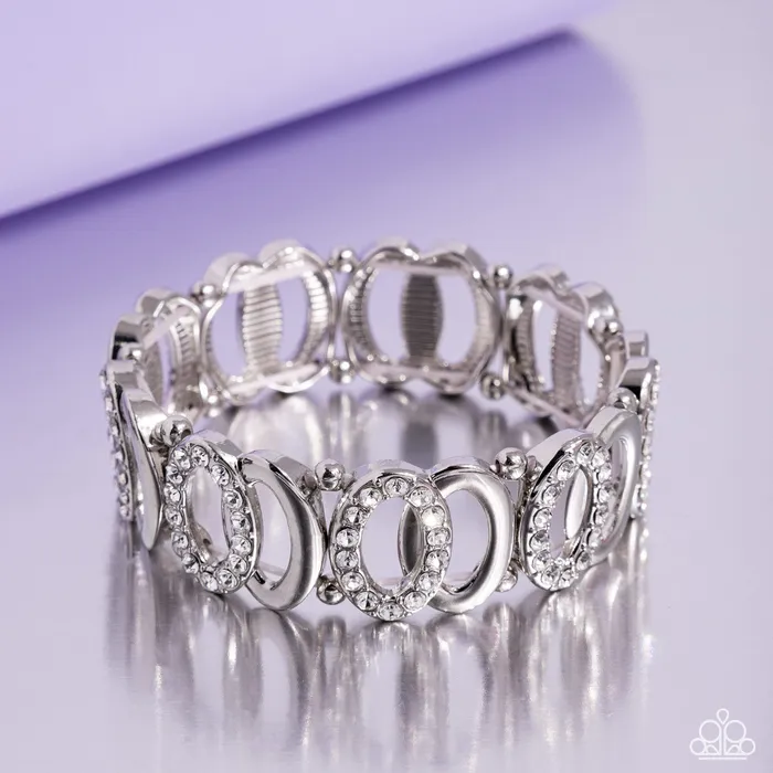 Bracelets Paparazzi Accessories Refined Rarity White Bracelet Jewelry by Bretta