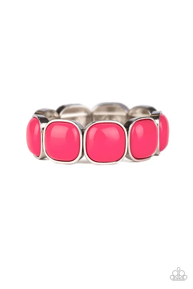 Bracelets Paparazzi Accessories Vivacious Volume Pink Bracelet Jewelry by Bretta