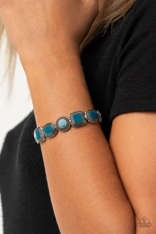 Bracelets Paparazzi Accessories Vividly Vintage Blue Bracelet Jewelry by Bretta