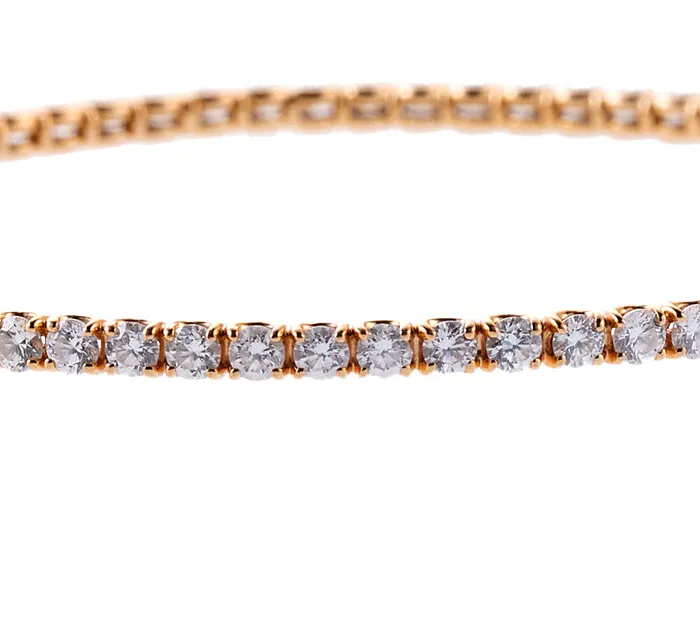 Bracelets Roberto Coin 550 Carat Diamond Gold Bangle Bracelet Roberto Coin