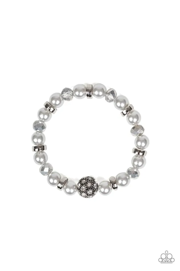 Bracelets Twinkling Timelessness Silver Bracelet Jewelry by Bretta Paparazzi Accessories