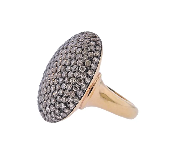 Bucherer Rings Bucherer Gold 651ctw Fancy Diamond Cocktail Ring