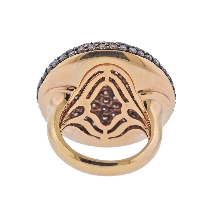 Bucherer Rings Bucherer Gold 651ctw Fancy Diamond Cocktail Ring
