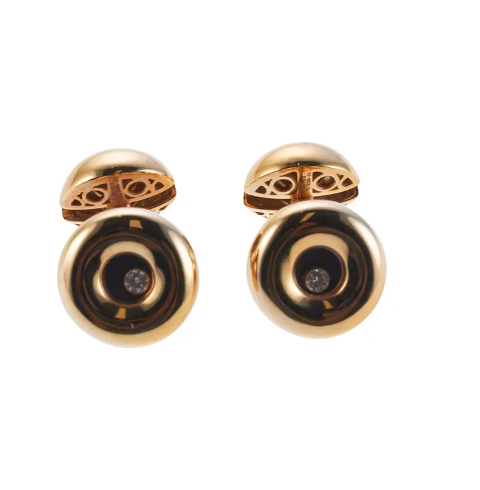 Chopard Chopard Happy Diamonds Yellow Gold Cufflinks PreStyled Sets
