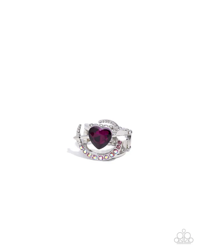 Cupid COUPLE Pink Ring Jewelry by Bretta Paparazzi Accessories Rings