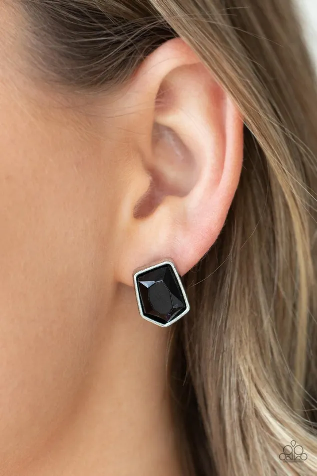Earrings Indulge Me Black Earrings Jewelry by Bretta Paparazzi Accessories