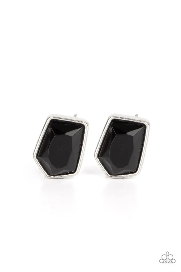 Earrings Indulge Me Black Earrings Jewelry by Bretta Paparazzi Accessories