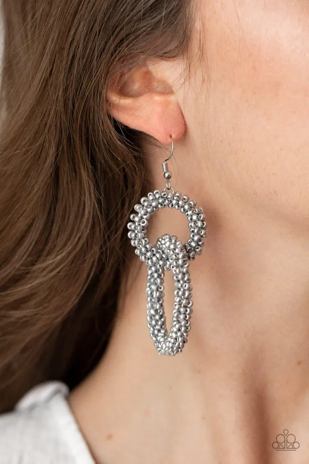 Earrings Luck BEAD a Lady Silver Earrings Jewelry by Bretta Paparazzi Accessories Earrings Luck BEAD a Lady Silver Earrings Jewelry by Bretta Paparazzi Accessories