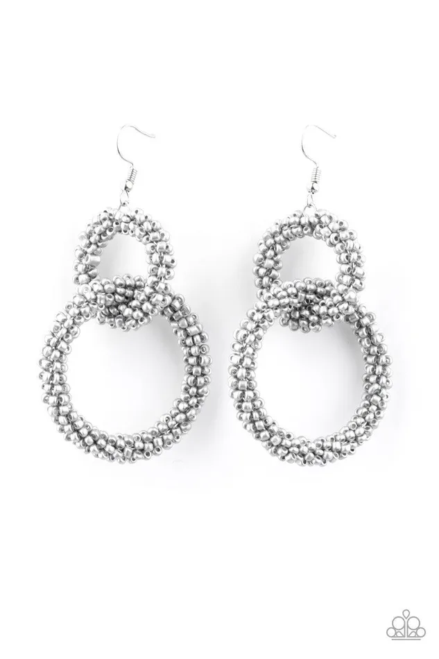 Earrings Luck BEAD a Lady Silver Earrings Jewelry by Bretta Paparazzi Accessories