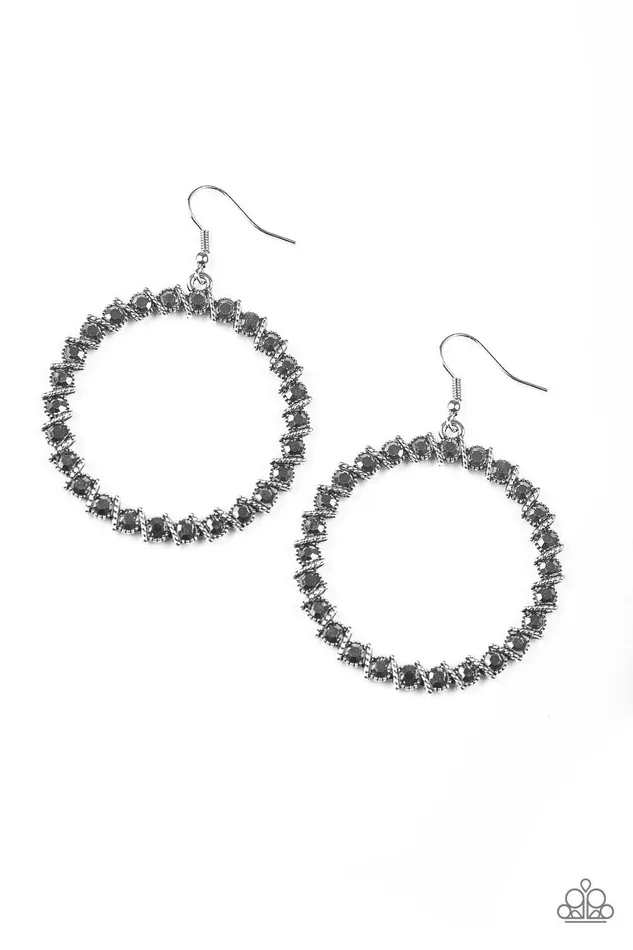 Earrings Paparazzi Accessories Enlighten Me Silver Earrings Jewelry by Bretta