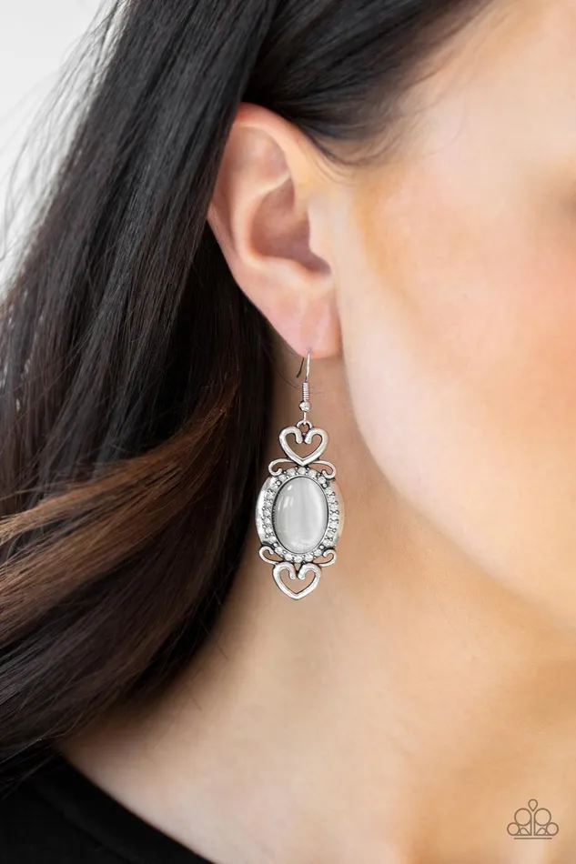 Earrings Paparazzi Accessories Port Royal Princess White Earrings Jewelry by Bretta Earrings Paparazzi Accessories Port Royal Princess White Earrings Jewelry by Bretta