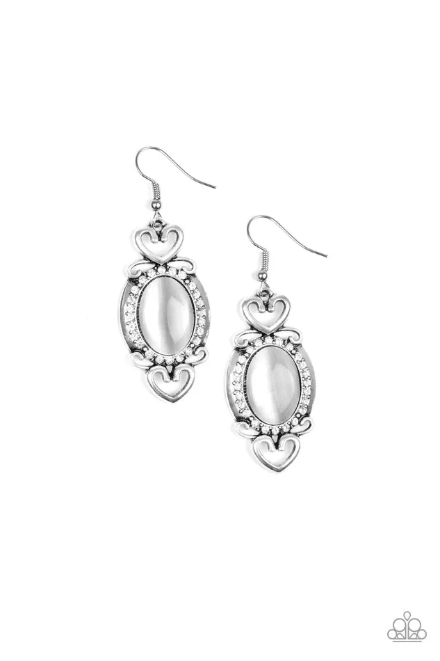 Earrings Paparazzi Accessories Port Royal Princess White Earrings Jewelry by Bretta