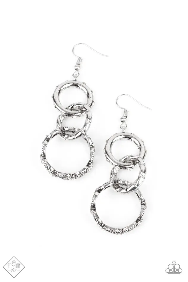 Earrings Paparazzi Accessories Shameless Shine White Earrings Jewelry by Bretta
