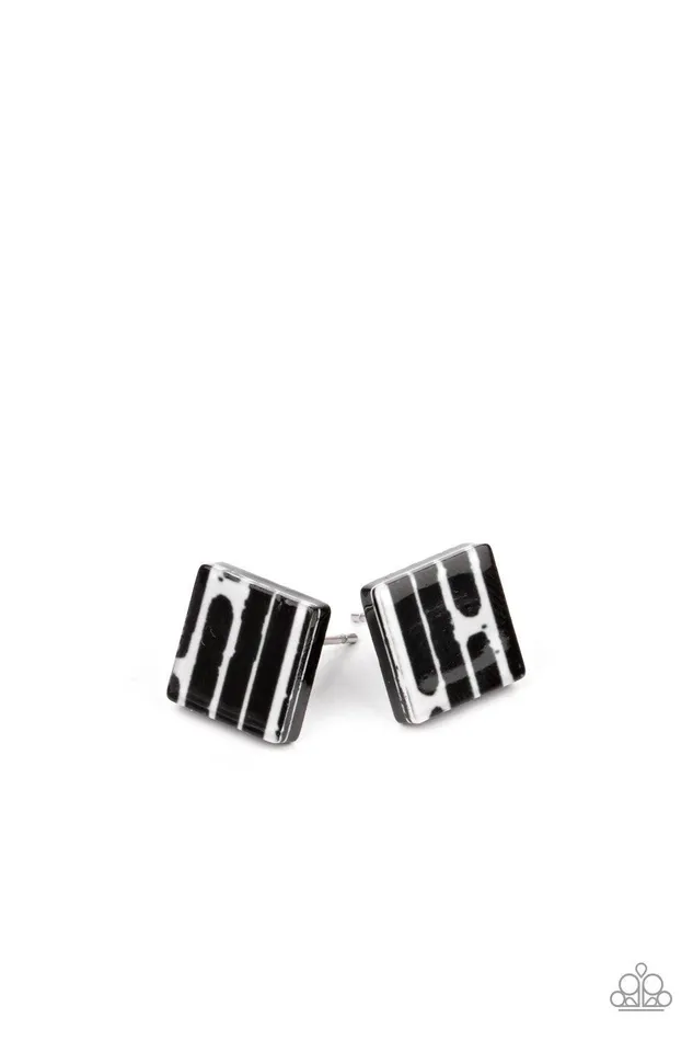 Earrings Paparazzi Accessories Starlet Shimmer Black And White Earrings Jewelry by Bretta Earrings Paparazzi Accessories Starlet Shimmer Black And White Earrings Jewelry by Bretta