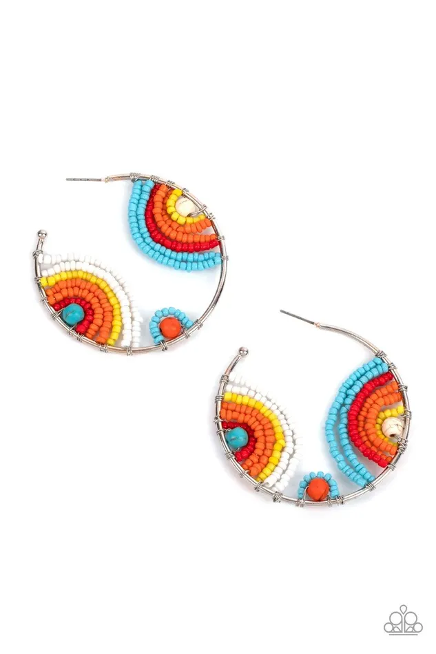 Earrings Rainbow Horizons Multi Earrings Jewelry by Bretta Paparazzi Accessories
