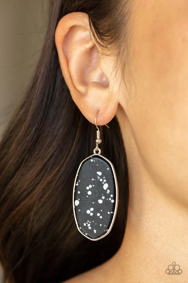 Earrings Stone Sculptures Black Earrings Jewelry by Bretta Paparazzi Accessories Earrings Stone Sculptures Black Earrings Jewelry by Bretta Paparazzi Accessories