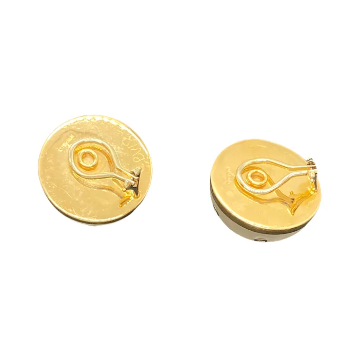 Earrings Trianon Trianon Frosted Crystal Diamond Gold Earrings