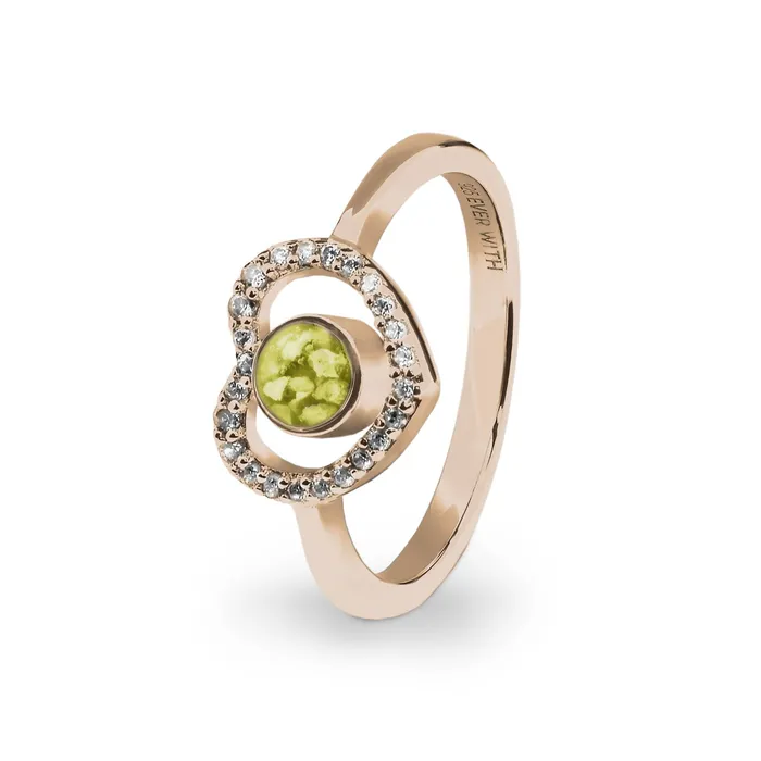 EverWith Rings EverWith Ladies Forever Memorial Ashes Ring with Fine Crystals