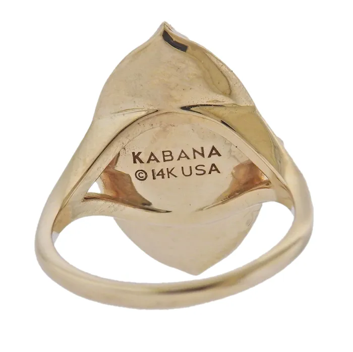 Kabana Gold Kingman Turquoise Diamond Ring Kabana Rings