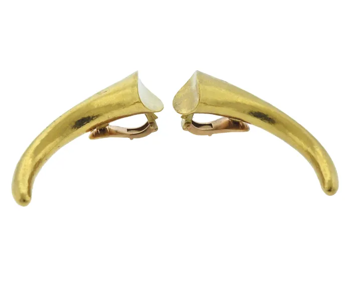 Lalaounis Earrings Lalaounis Greece Gold Earrings