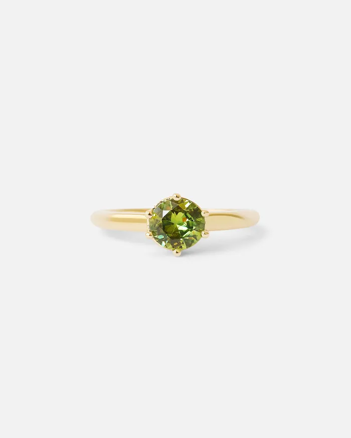 Leigh Round Sapphire Ring Casual Seance Rings