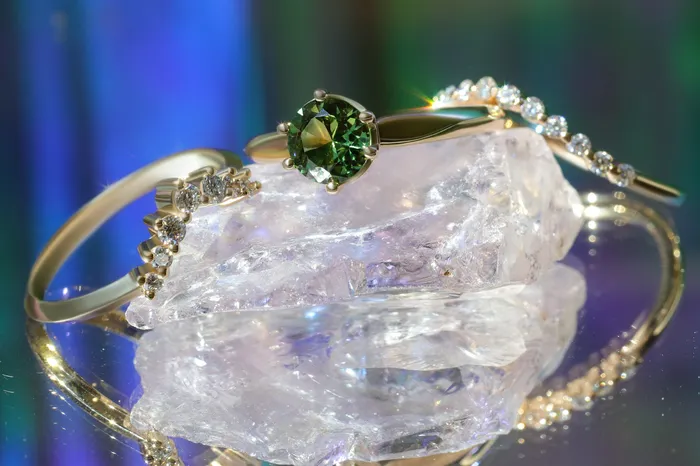 Leigh Round Sapphire Ring Casual Seance Rings