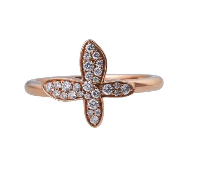 Mimi Milano Rings Mimi Milano Freevola Diamond Gold Butterfly Ring