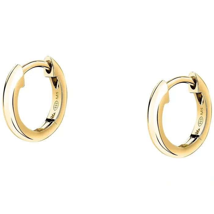 Morellato Small silver hoop earrings with gold plating Morellato Treasures Earrings