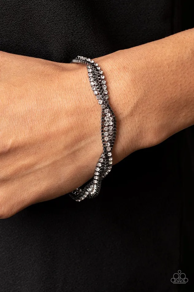 Paparazzi Accessories Bracelets Box Office Bling Black Bracelet Jewelry by Bretta Paparazzi Accessories Bracelets Box Office Bling Black Bracelet Jewelry by Bretta