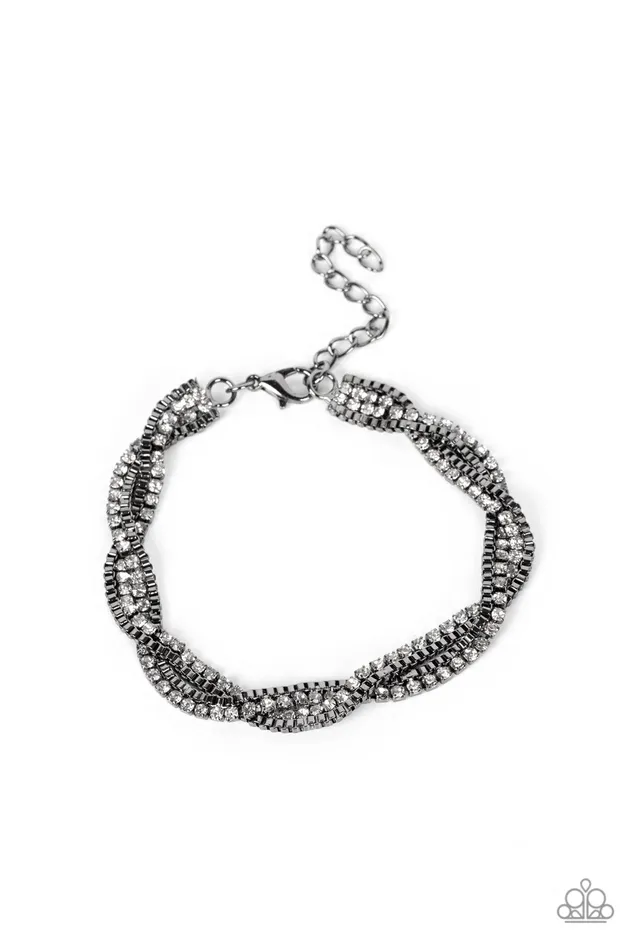 Paparazzi Accessories Bracelets Box Office Bling Black Bracelet Jewelry by Bretta
