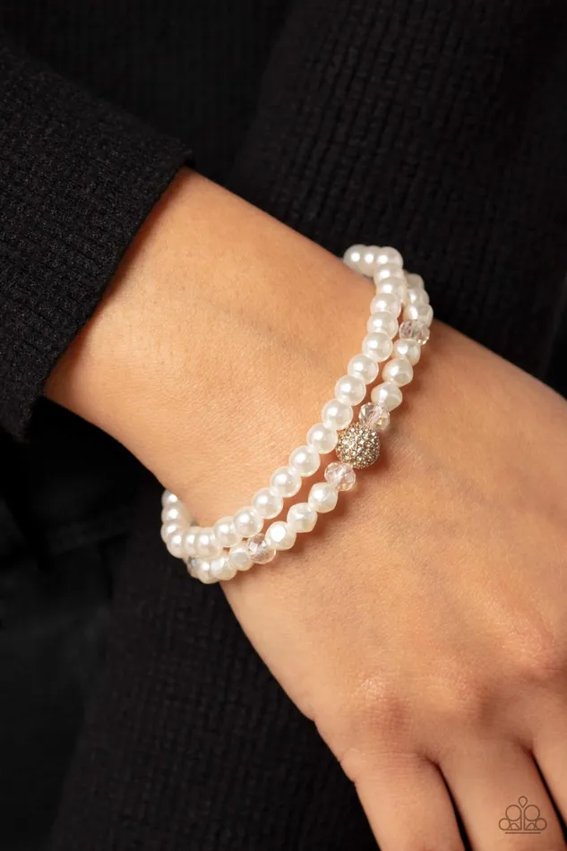 Paparazzi Accessories Bracelets Countess Cutie Gold Bracelet Jewelry by Bretta