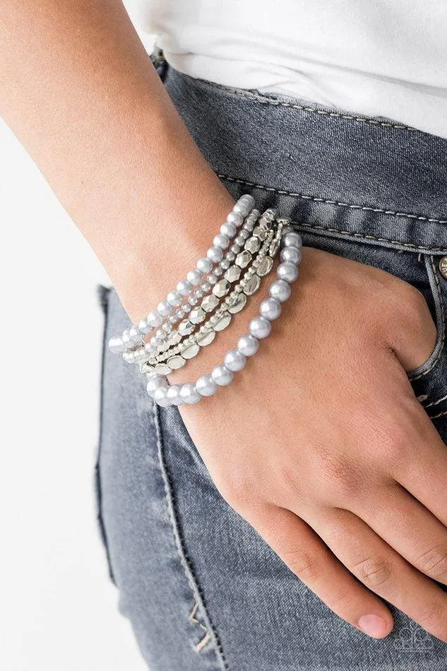 Paparazzi Accessories Bracelets Metro Mix Up Silver Bracelet Jewelry by Bretta