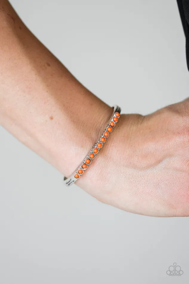 Paparazzi Accessories Bracelets New Age Traveler Orange Cuff Bracelet Jewelry by Bretta Paparazzi Accessories Bracelets New Age Traveler Orange Cuff Bracelet Jewelry by Bretta