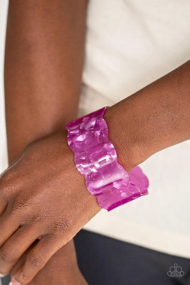 Paparazzi Accessories Bracelets Retro Ruffle Purple Cuff Bracelet Jewelry by Bretta Paparazzi Accessories Bracelets Retro Ruffle Purple Cuff Bracelet Jewelry by Bretta