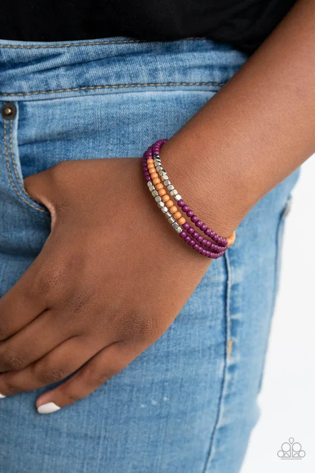 Paparazzi Accessories Bracelets Spiral Dive Purple Bracelet Jewelry by Bretta