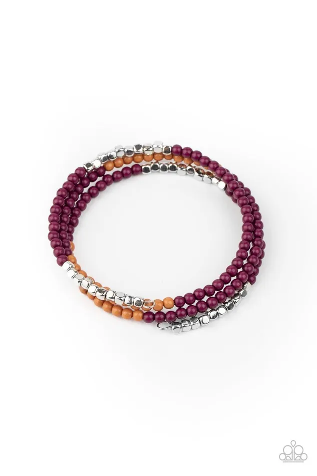 Paparazzi Accessories Bracelets Spiral Dive Purple Bracelet Jewelry by Bretta