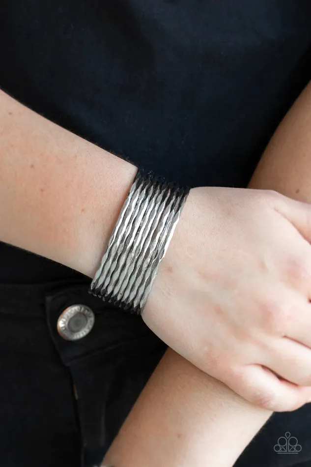 Paparazzi Accessories Bracelets Stacked Shimmer Silver Bracelet Jewelry by Bretta Paparazzi Accessories Bracelets Stacked Shimmer Silver Bracelet Jewelry by Bretta