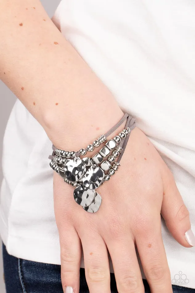Paparazzi Accessories Bracelets Token Trek Silver Bracelet Jewelry by Bretta