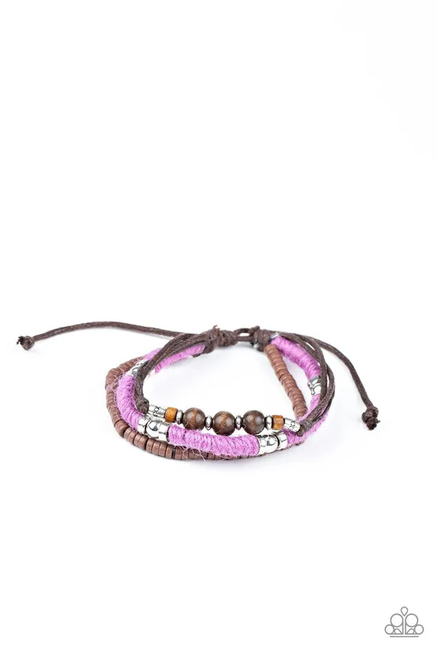Paparazzi Accessories Bracelets Totally Tiki Purple Bracelet Jewelry by Bretta