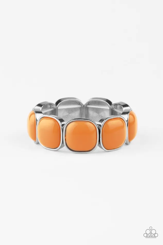 Paparazzi Accessories Bracelets Vivacious Volume Orange Bracelet Jewelry By Bretta
