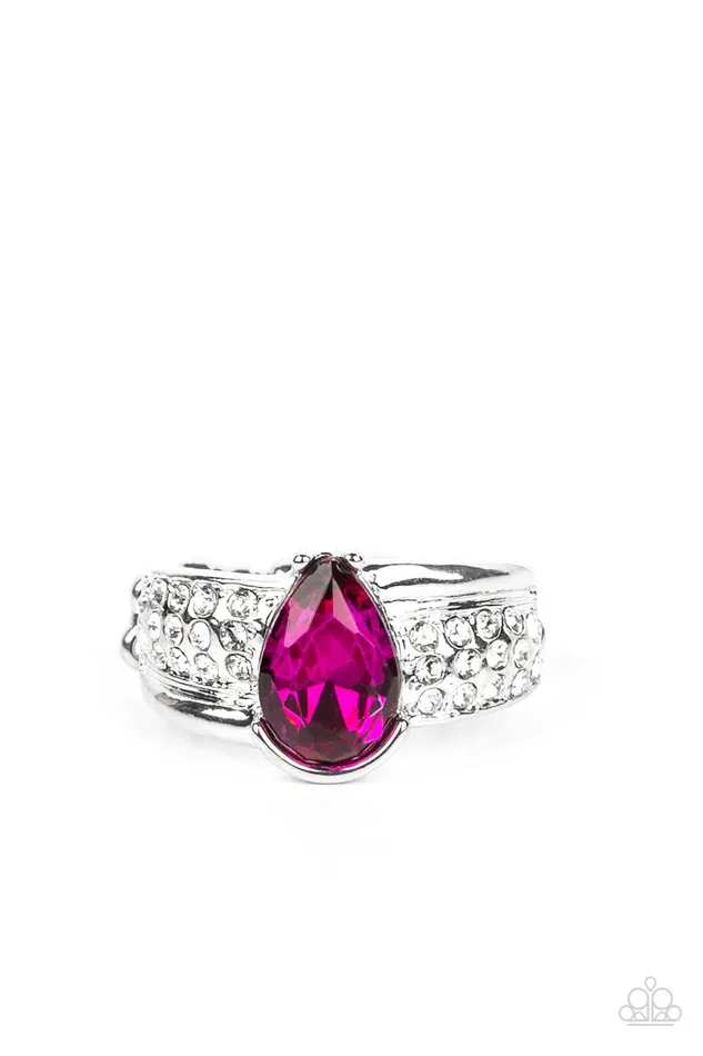 Paparazzi Accessories Dive into Oblivion Pink Ring Jewelry by Bretta Rings