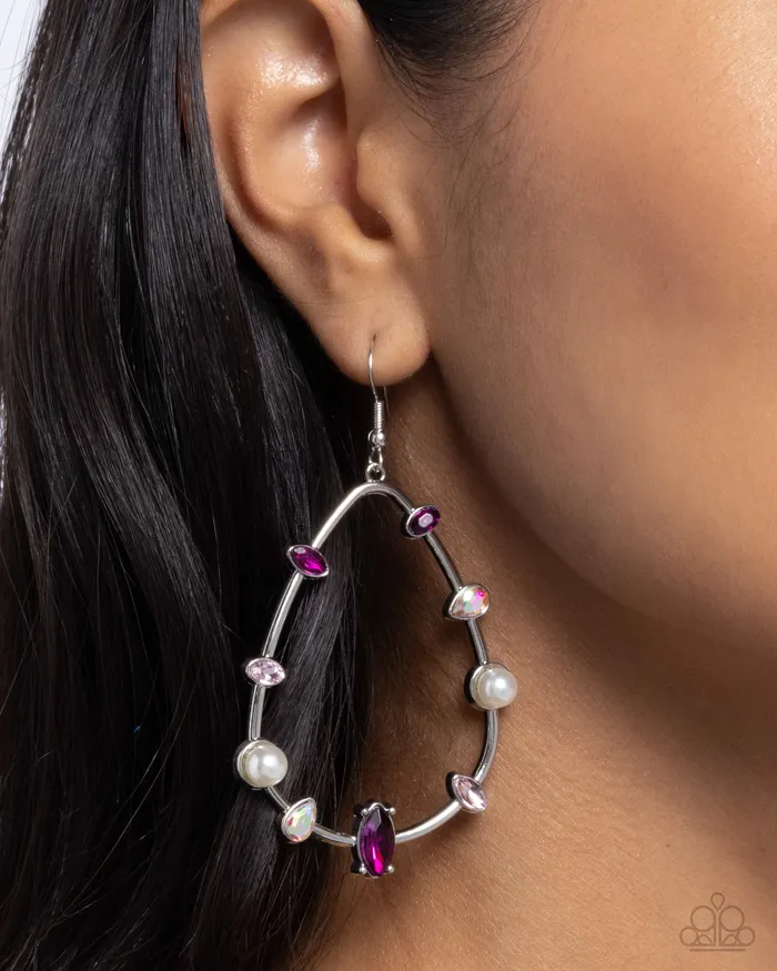 Paparazzi Accessories Earrings Dazzling Diversity Pink Earrings Jewelry by Bretta