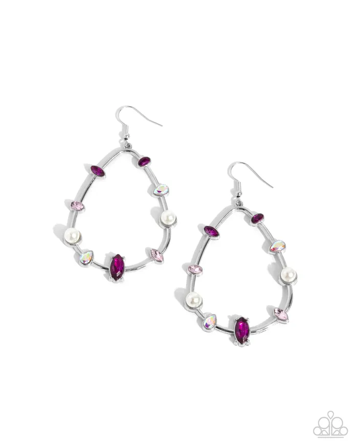 Paparazzi Accessories Earrings Dazzling Diversity Pink Earrings Jewelry by Bretta