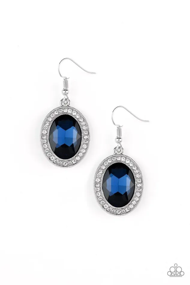 Paparazzi Accessories Earrings Only FAME In Town Blue Earrings Jewelry by Bretta