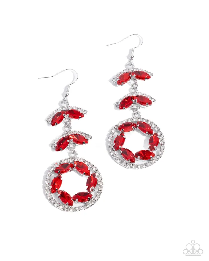 Paparazzi Accessories Earrings Polished Pattern Red Earrings Jewelry by Bretta