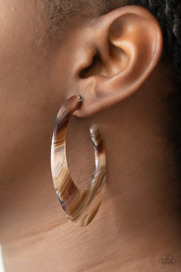 Paparazzi Accessories Earrings Retro Renaissance Brown Earrings Jewelry by Bretta Paparazzi Accessories Earrings Retro Renaissance Brown Earrings Jewelry by Bretta