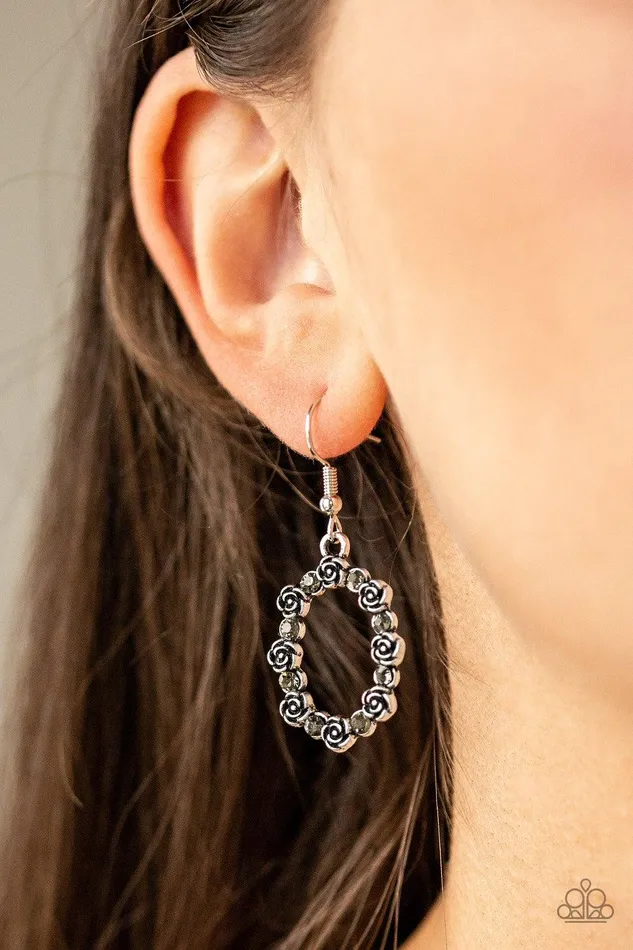 Paparazzi Accessories Earrings Rosy Royal Silver Earrings Jewelry by bretta