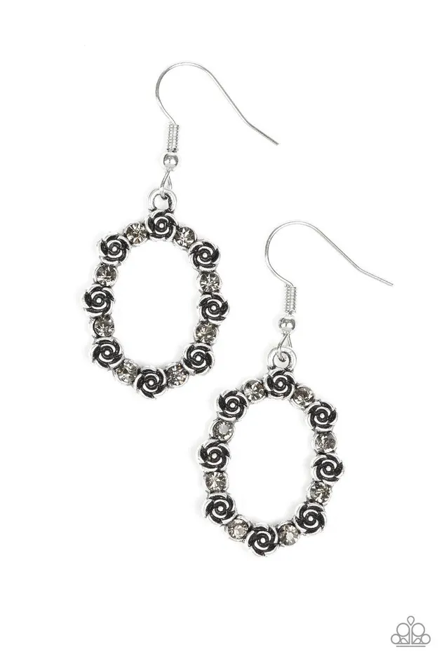 Paparazzi Accessories Earrings Rosy Royal Silver Earrings Jewelry by bretta